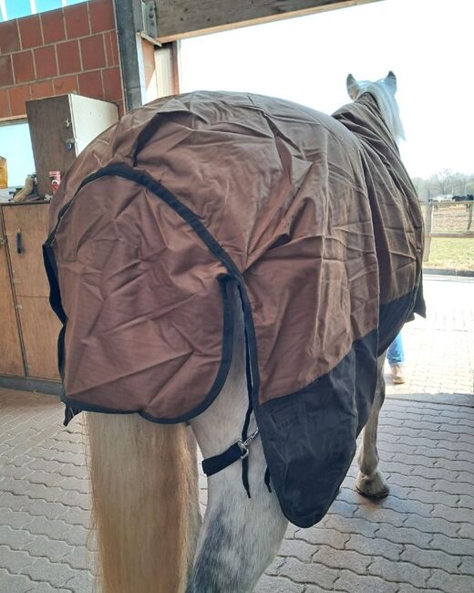 120€% 600D Highneck Regendecke m. Fleece Riders King braun beige 165cm, Riders King 600D Highneck Regendecke personalisierbar mit Fleece, Reitartikelbörse (Reitartikelbörse - Onlineshop für Wanderreiter), Horse Blankets, Sheets & Coolers, Grevenbroich, Image 12