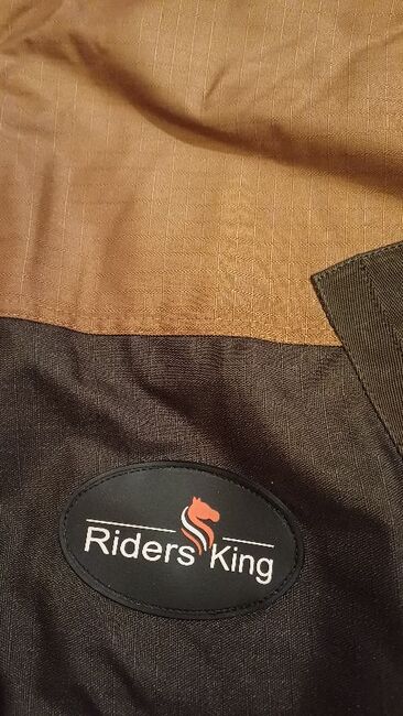 120€% 600D Highneck Regendecke m. Fleece Riders King braun beige 165cm, Riders King 600D Highneck Regendecke personalisierbar mit Fleece, Reitartikelbörse (Reitartikelbörse - Onlineshop für Wanderreiter), Horse Blankets, Sheets & Coolers, Grevenbroich, Image 8