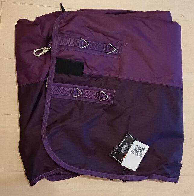 120€% NEU 600D lavendel lila Highneck Regendecke Fleece 115 165, Riders King Regendecke mit Fleece, Reitartikelbörse (Reitartikelbörse - Onlineshop für Wanderreiter), Pferdedecken, Grevenbroich, Abbildung 4