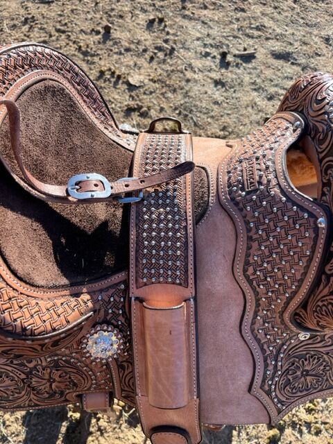 14" Barrel/Show Saddle, Tacktical Equine Ranch Dressn The Vegas, Mackenzie , Siodło westernowe , Wickenburg, Image 9