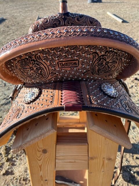 14" Barrel/Show Saddle, Tacktical Equine Ranch Dressn The Vegas, Mackenzie , Siodło westernowe , Wickenburg, Image 10