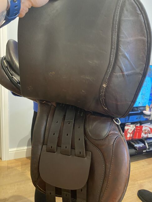 15.5” brown full leather pony saddle, Stephen Hadley, Sarah Hogan-Sutor, Vielseitigkeitssattel (VS), Birmingham, Abbildung 4