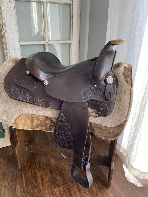 15” Circle Y Park & Trail Western Saddle w/ Leather Tooling!, Circle Y Park and Trail, Kara, Siodło westernowe , Foley, Image 10