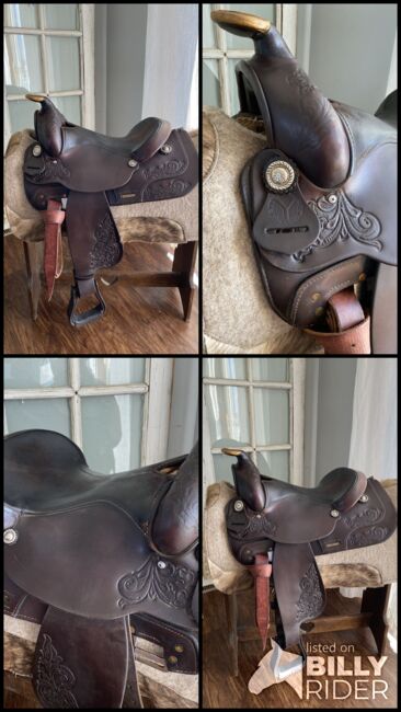 15” Circle Y Park & Trail Western Saddle w/ Leather Tooling!, Circle Y Park and Trail, Kara, Western Saddle, Foley, Image 20