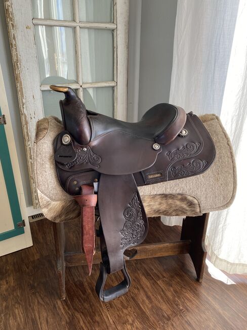 15” Circle Y Park & Trail Western Saddle w/ Leather Tooling!, Circle Y Park and Trail, Kara, Western Saddle, Foley, Image 18
