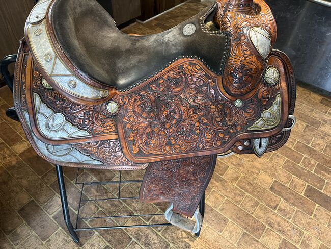 15” Double J western saddle, Double J, Tara Lively, Western Saddle, Onaway, Image 4
