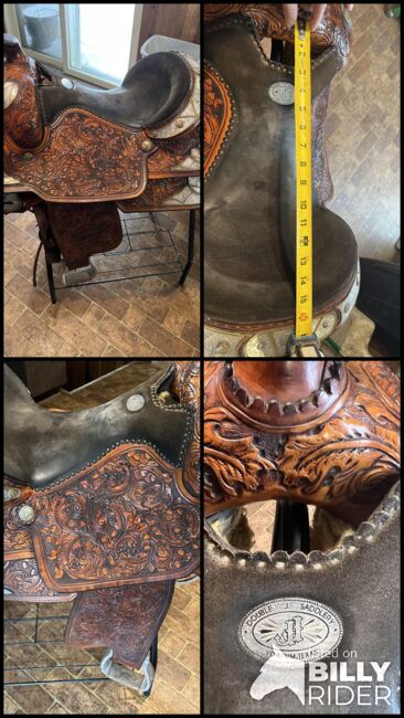 15” Double J western saddle, Double J, Tara Lively, Western Saddle, Onaway, Image 7