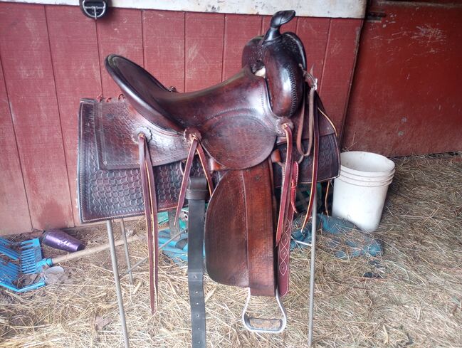 15" old timers ranch saddle, Unknown, Casidie Rose, Siodło westernowe , Nebo, Image 2