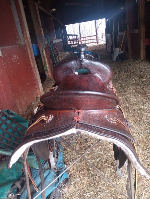 15" old timers ranch saddle, Unknown, Casidie Rose, Siodło westernowe , Nebo, Image 3