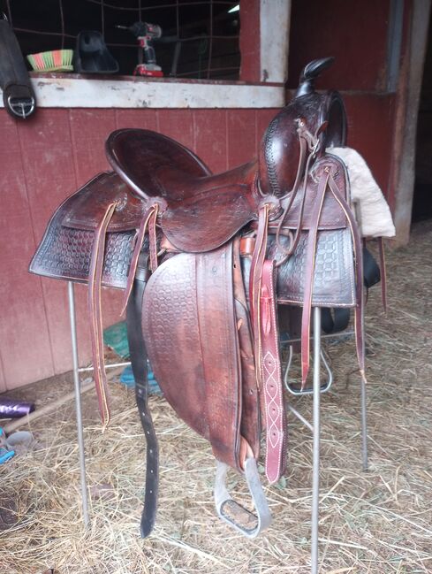 15" old timers ranch saddle, Unknown, Casidie Rose, Siodło westernowe , Nebo, Image 7