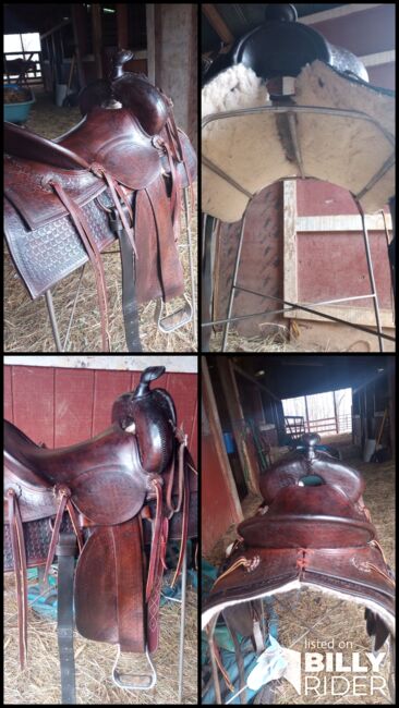 15" old timers ranch saddle, Unknown, Casidie Rose, Siodło westernowe , Nebo, Image 9