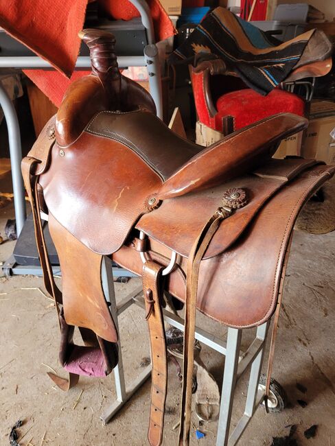 16 in gel seat Colorado roping saddle, Colorado  Comfort Gel seat roper, Dani, Siodło westernowe , Merritt, Image 10