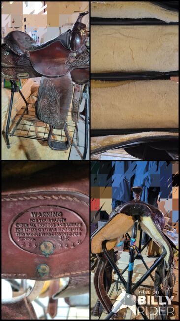 16 inch Vintage Circle Y saddle, Circle Y, Sarah G, Siodło westernowe , Gasport, Image 8