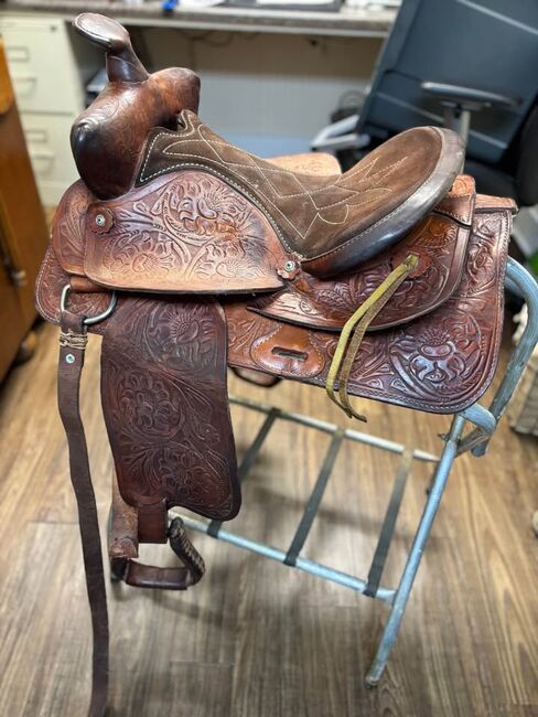 16" Tooled Saddle, Rhonda, Western Saddle, Cullman
