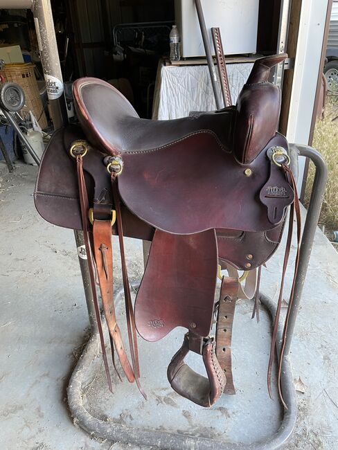 16” Tucker High Plains western saddle, Tucker High Plains, Angie, Western Saddle, Whitewater, Image 2