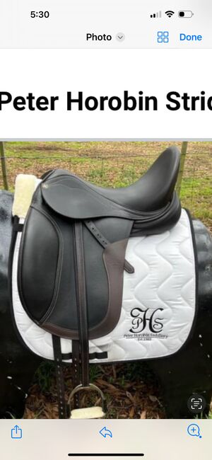 17 1/2 Peter Horobin Kitzbuhel dressage saddle, Peter horobin Kitzbuhel , Judith Thomas, Dressursattel, Placentia, Abbildung 4