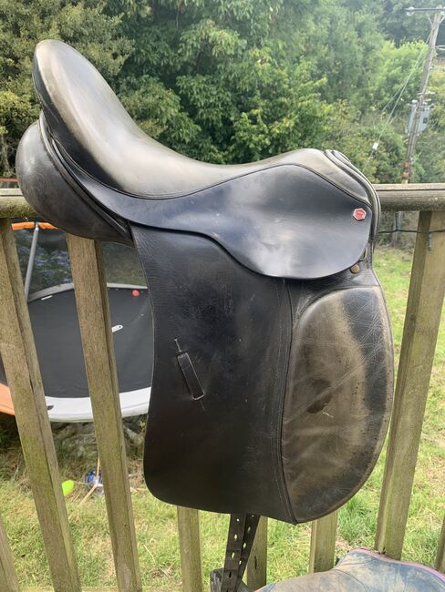 17.5” Albion Dr Saddle, Albion Style ULT, Sabrina Fisher , Dressage Saddle, Templeton Bridge, Image 3