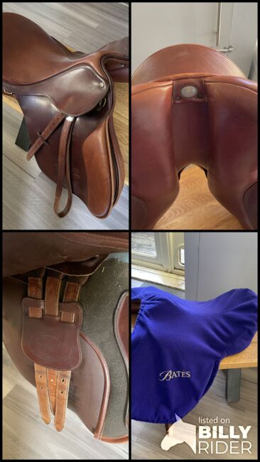 17.5” Bates Caprilli CAIR jump saddle, Bates Caprillli, Marianne Rowntree, Siodła skokowe, Plymouth, Image 9