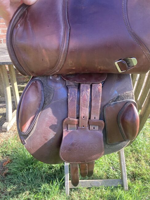 17.5” Bates Elevation Deep Seat Jumping Saddle Brown, Bates Elevation Deep Seat, Annette , Jumping Saddle, Newark, Image 6