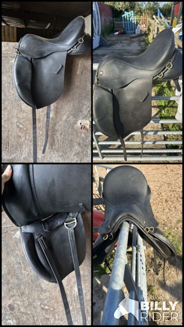17.5” English leather dressage saddle, SaintWestwell saddlery , Eleanor  Walters , Dressage Saddle, Cardiff , Image 10