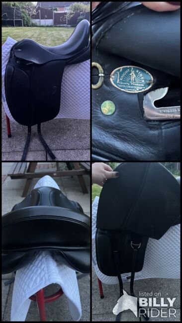 17.5 medium black knight rider dressage saddle, Knight Rider , Hannah, Dressursattel, Shrewsbury, Abbildung 8
