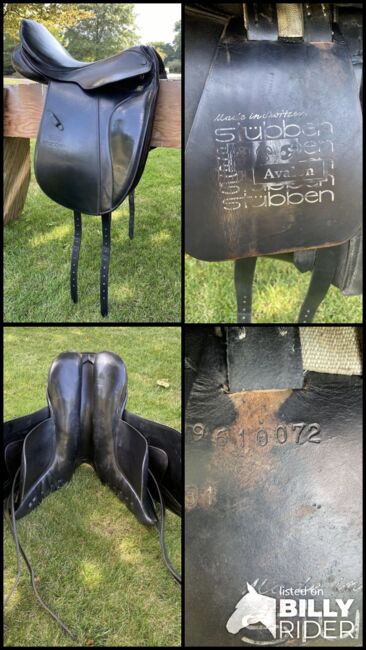 17.5” Stubben Avalon Dressage Saddle - 31cm width, Stubben Avalon, Carrie Pugh, Dressage Saddle, York, Image 9