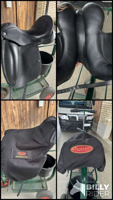 17.5 Zoll Dressursattel , Custom Icon Flight, schwarz, Icon flight 17.5 Zoll Dressursattel , Custom Icon Flight, schwarz, Kimon, Dressage Saddle, Männedorf, Image 10