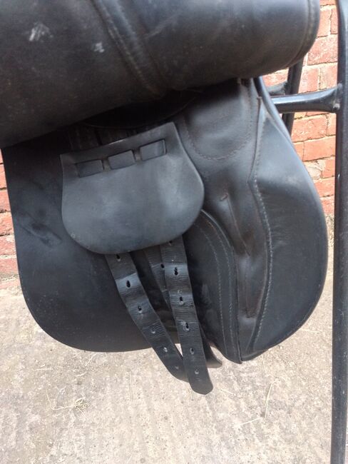 17" wide fit Manor Saddlery GP black, Manor Saddlery General purpose, Jean Costello, All Purpose Saddle, RUGBY, Image 5