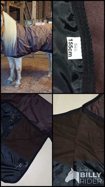 170€% NEU 600D braun BTS Regendecke m. Fleece braun KALTBLUT Freiberger Noriker Haflinger 59 €, BTS Bywater  Regendecke m. dickem Fleece für Freiberger Noriker Haflinger, Reitartikelbörse (Reitartikelbörse - Onlineshop für Wanderreiter), Horse Blankets, Sheets & Coolers, Grevenbroich, Image 12