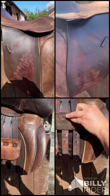 17inch brown English leather saddle, Rosie, Vielseitigkeitssattel (VS), Blunsdon St Andrew, Abbildung 7