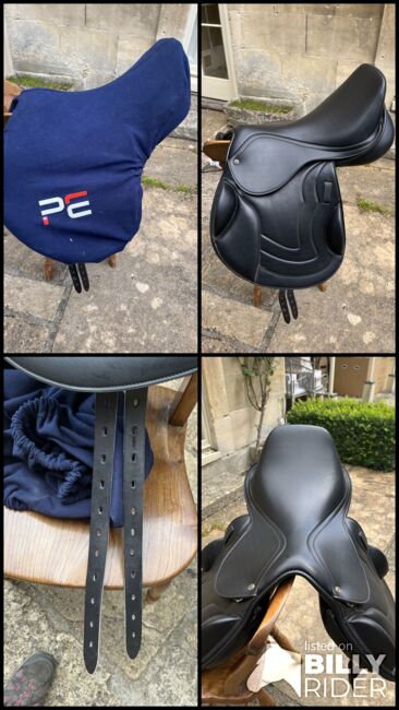 17inch Premier equine Bordeaux saddle, Premier equine  Synthetic monoflap Bordeaux cross country, Kadie Morris-Pearce, Jumping Saddle, Corsham, Image 7