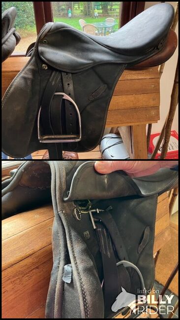 18" All purpose Stubben saddle (with irons and leathers), Stubben Krefela, Paul Mitchell, All Purpose Saddle, St Clement, Image 3