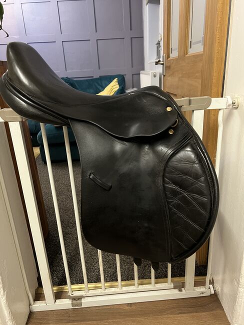 18” English Leather Med Jump Saddle, Walsall, Ashleigh, Jumping Saddle, Llanfyllin, Image 14
