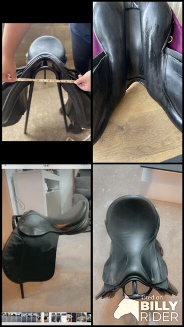 18 inch black ideal saddle, Ideal , Louise Gibbons, Siodła wszechstronne, Loughborough, Image 8