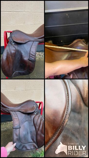 18 Inch Brown GP/Jumping Saddle old but good condition, Jenny  Hicks, Pozostałe siodła, Liversedge, Image 11