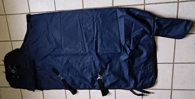 199€% 600D BTS Regendecke 100g Winterdecke nightblue blau 165cm, BTS Bywater  600D Regendecke mit 100g Wattierung, Reitartikelbörse (Reitartikelbörse - Onlineshop für Wanderreiter), Horse Blankets, Sheets & Coolers, Grevenbroich, Image 3