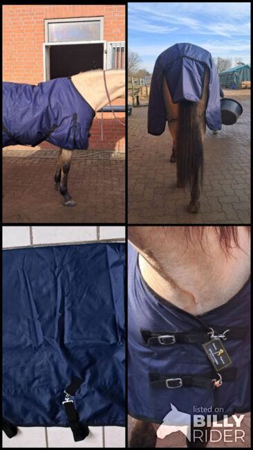 199€% 600D BTS Regendecke 100g Winterdecke nightblue blau 165cm, BTS Bywater  600D Regendecke mit 100g Wattierung, Reitartikelbörse (Reitartikelbörse - Onlineshop für Wanderreiter), Horse Blankets, Sheets & Coolers, Grevenbroich, Image 5