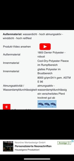 1x getragene FEDIMAX 0g Fleece Regendecke 155cm, Fedimax, Janice Kurtzyk, Horse Blankets, Sheets & Coolers, Oranienburg, Image 2