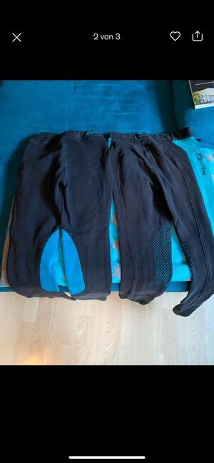 2 Reithosen schwarz/ türkis zu verkaufen, Equilibre, Emilie Hebestreit , Children's Breeches & Jodhpurs, Angerstein , Image 2