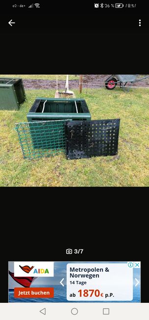 2 Heukisten, Hay Box, Heubox, Heuraufe, Slowfeeder, Kerbl Hay Box, Anja , Hay Nets, Bags & Rags, Verl, Image 2