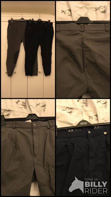 2 pairs of riding breeches size 40inch waist, Performance shire’s equestrian , Samantha Smith, Men's Breeches & Jodhpurs, Drayton Parslow , Image 6