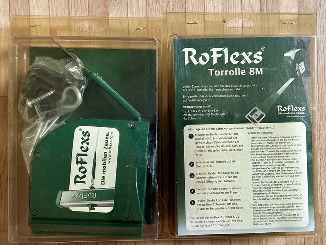 2 x RoFlexs Torrollen jeweils 8 Meter inkl. Haltewinkel, Drehzapfen & Schrauben, RoFlexs Torrolle, Anita, Electric Fencing Equipment, München 