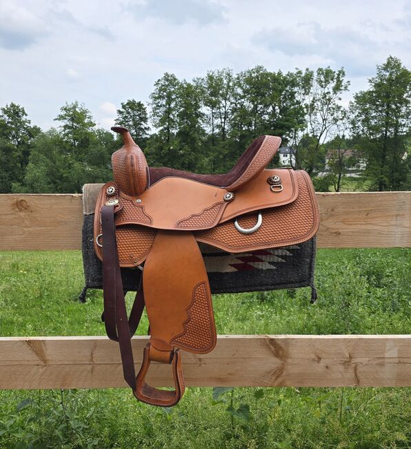 2 Western Sättel von Westen Imports Roudskirt Basket Reiner Westernsattel Pad Gurt Vorderzeug, Western Imports  Roudskirt Basket Reiner , Nicole Baumgärtel , Western Saddle, Ronneburg , Image 3