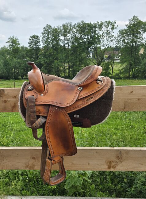 2 Western Sättel von Westen Imports Roudskirt Basket Reiner Westernsattel Pad Gurt Vorderzeug, Western Imports  Roudskirt Basket Reiner , Nicole Baumgärtel , Western Saddle, Ronneburg , Image 12