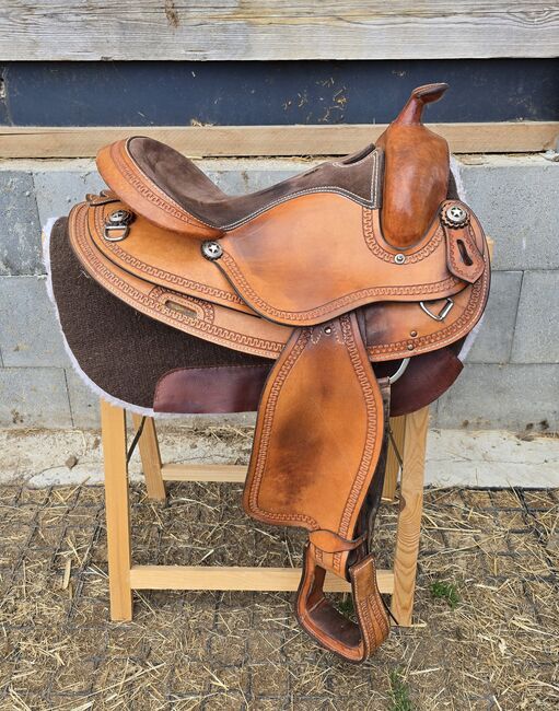 2 Western Sättel von Westen Imports Roudskirt Basket Reiner Westernsattel Pad Gurt Vorderzeug, Western Imports  Roudskirt Basket Reiner , Nicole Baumgärtel , Western Saddle, Ronneburg , Image 22