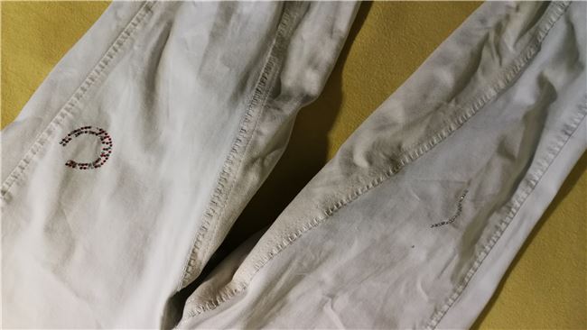 28 Pikeur LUGANA weiße Reithose Gr . 36 Bund 32 cm mit Straßhufeisen, Pikeur Lugana, Martina Benzinger, Breeches & Jodhpurs, Thüringen - Rudolstadt, Image 3