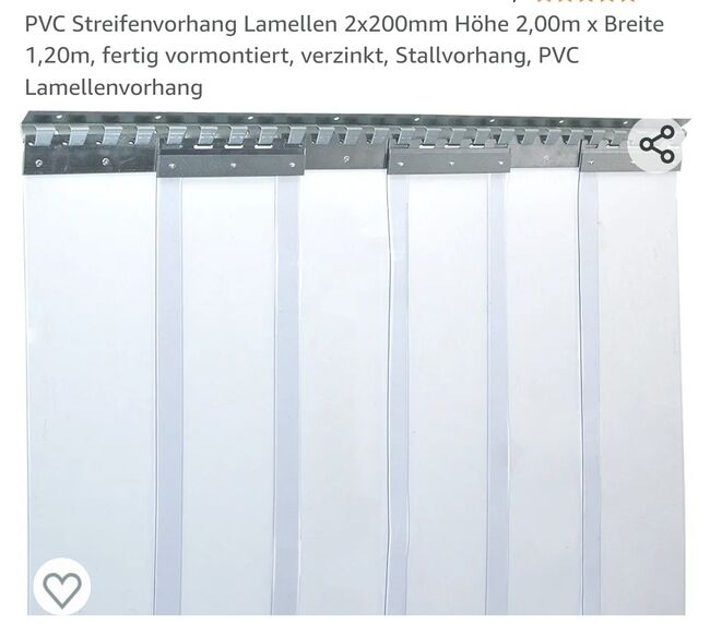 2x Lamellen, Windschutz , PVC mit Befestigungsleisten, Zettl, Cori, Tack Room & Stable Supplies, Katzweiler , Image 3