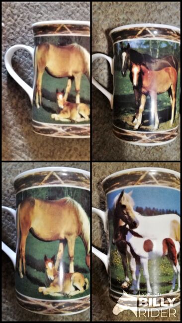 3 Pferde Tassen - Stute mit Fohlen (Rappe, Schecke, Haflinger), CN, Other, Altusried, Image 5
