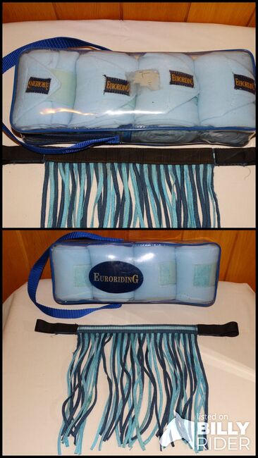 4 neue Euroriding Fleece Polo Bandagen Eis blau Fleecebandagen & Fliegenfransen neuwertig, Euroriding, Anne, Horse Bandages & Wraps, Wahrenholz, Image 3