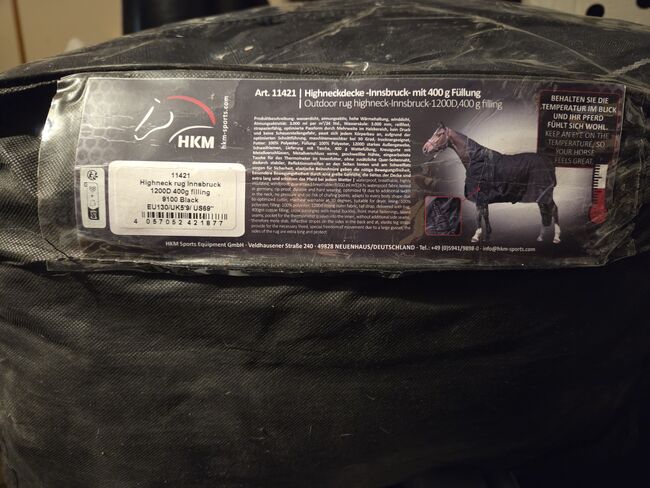 400gr Winterdecke 130cm "Neu", HKM Innsbruck, Jenny, Pferdedecken, Schweinfurt, Abbildung 4